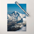 Mount Everest and the Snowy Himalayas, China-Nepal border Wrapping Paper Gallery Image 1