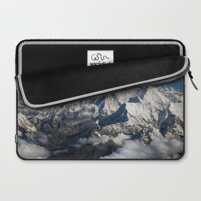 Mount Everest and the Snowy Himalayas, China-Nepal border Laptop Sleeve Gallery Image 2