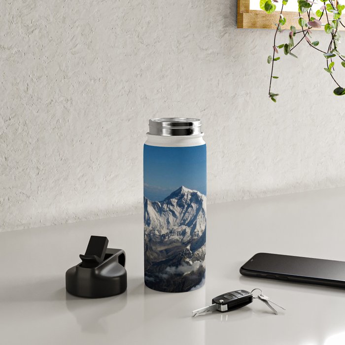 Mount Everest and the Snowy Himalayas, China-Nepal border Water Bottle Gallery Image 4