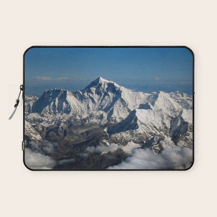 Mount Everest and the Snowy Himalayas, China-Nepal border Laptop Sleeve Gallery Image 1