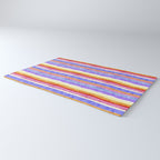 Colorful tye&die stripes Rug Gallery Image 3