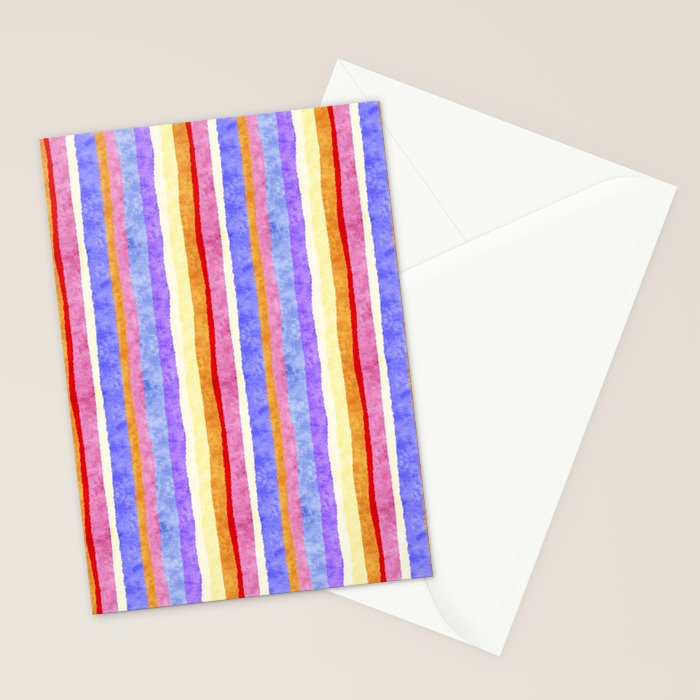 Colorful tye&die stripes Stationery Card Gallery Image 2