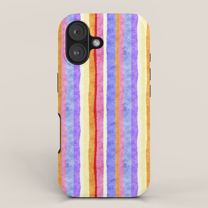 Colorful tye&die stripes iPhone Case Gallery Image 1