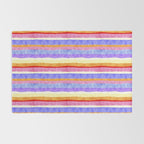 Colorful tye&die stripes Rug Gallery Image 2