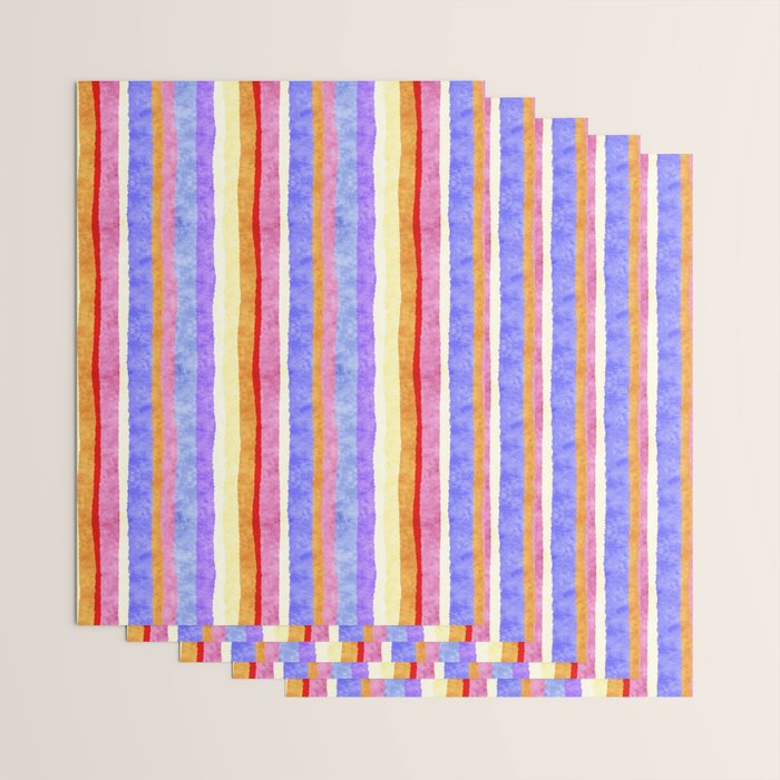 Colorful tye&die stripes Wrapping Paper Gallery Image 3