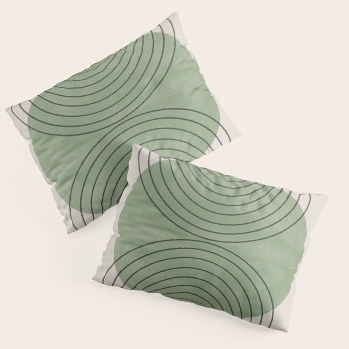 Perfect Touch Green Pillow Sham Gallery Image 1