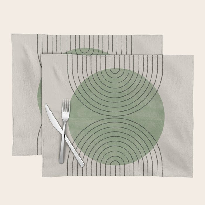 Perfect Touch Green Placemat Gallery Image 1