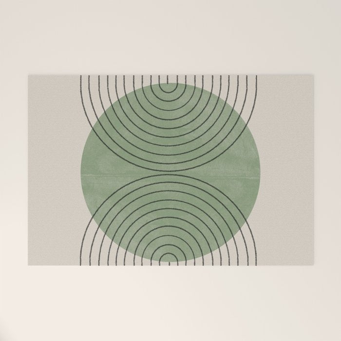 Perfect Touch Green Welcome Mat Gallery Image 1