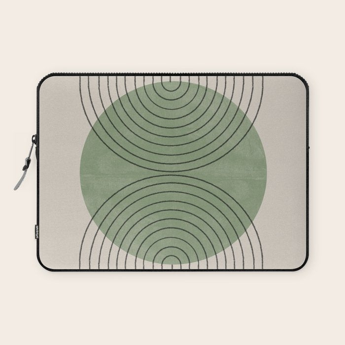 Perfect Touch Green Laptop Sleeve Gallery Image 1