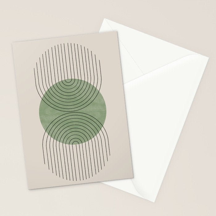Perfect Touch Green Stationery Card Gallery Image 2
