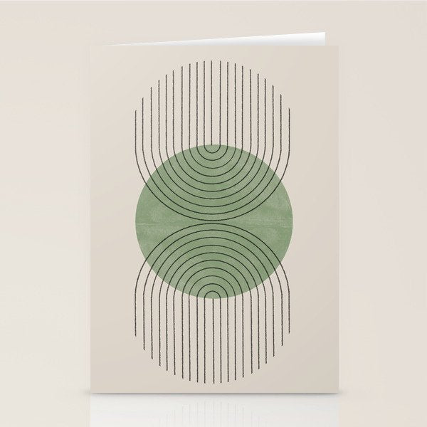 Perfect Touch Green Stationery Card Gallery Image 1