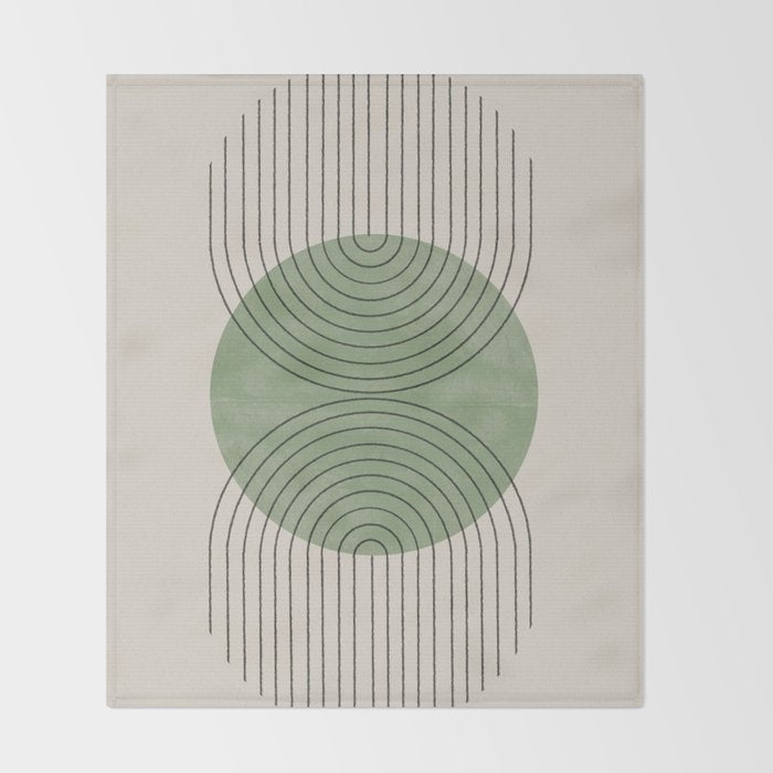 Perfect Touch Green Throw Blanket Gallery Image 2