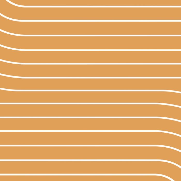 Minimal Line Curvature XII Orange Mid Century Modern Arch Abstract Coffee Mug Gallery Image 2
