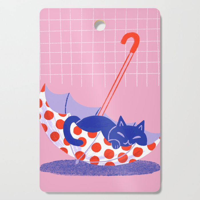 Umbrella Cat Cutting Board Gallery Image 1