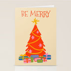 Be Merry Cute and Colorful Christmas Stationery Card Gallery Image 2