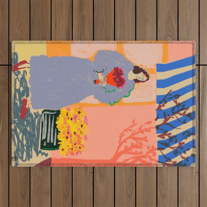 FLOWER SHOPPING Outdoor Rug Gallery Image 1