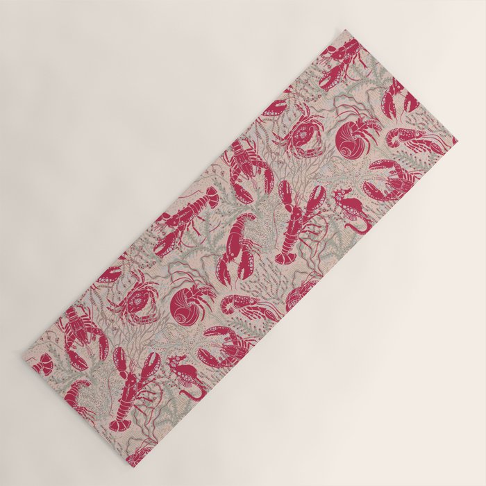 Red Lobster Viva Magenta Yoga Mat Gallery Image 1