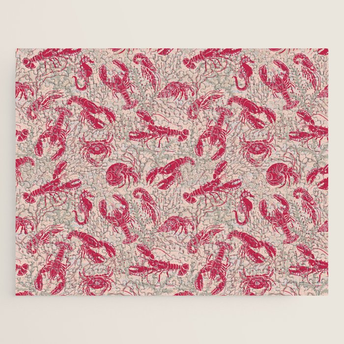 Red Lobster Viva Magenta Jigsaw Puzzle Gallery Image 1