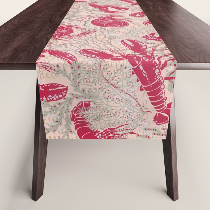 Red Lobster Viva Magenta Table Runner Gallery Image 1