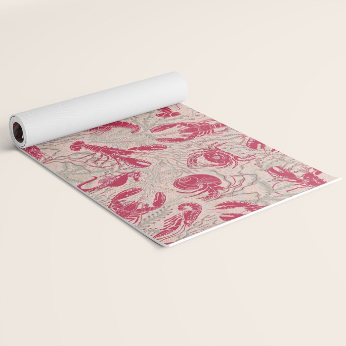 Red Lobster Viva Magenta Yoga Mat Gallery Image 2