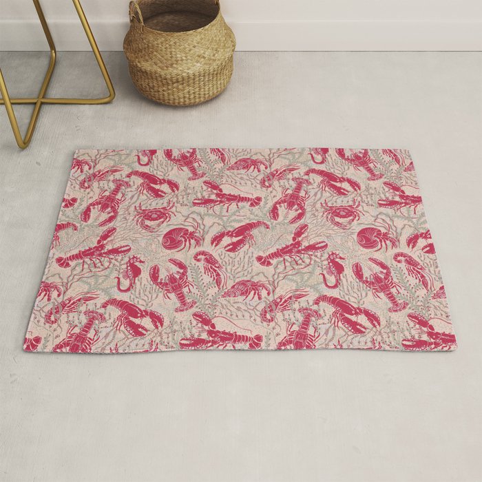 Red Lobster Viva Magenta Rug Gallery Image 1