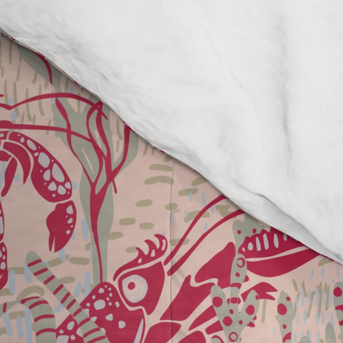 Red Lobster Viva Magenta Comforter Gallery Image 4