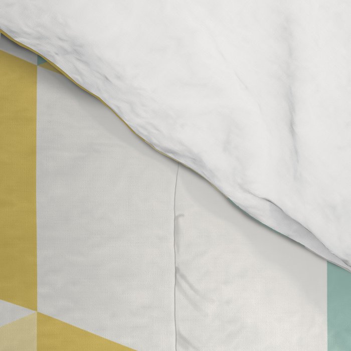 Cuboid Geometric Abstract Shapes Pattern XXXVI Comforter Gallery Image 4