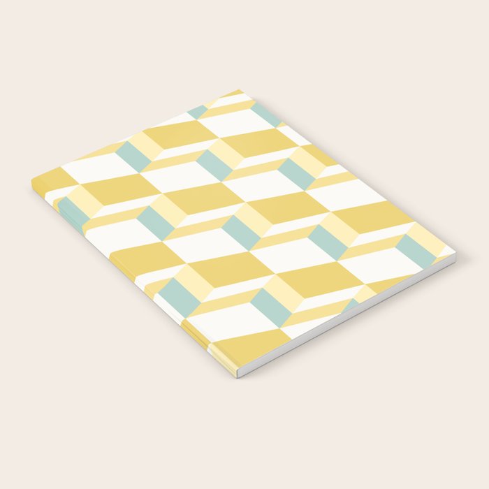 Cuboid Geometric Abstract Shapes Pattern XXXVI Notebook Gallery Image 2