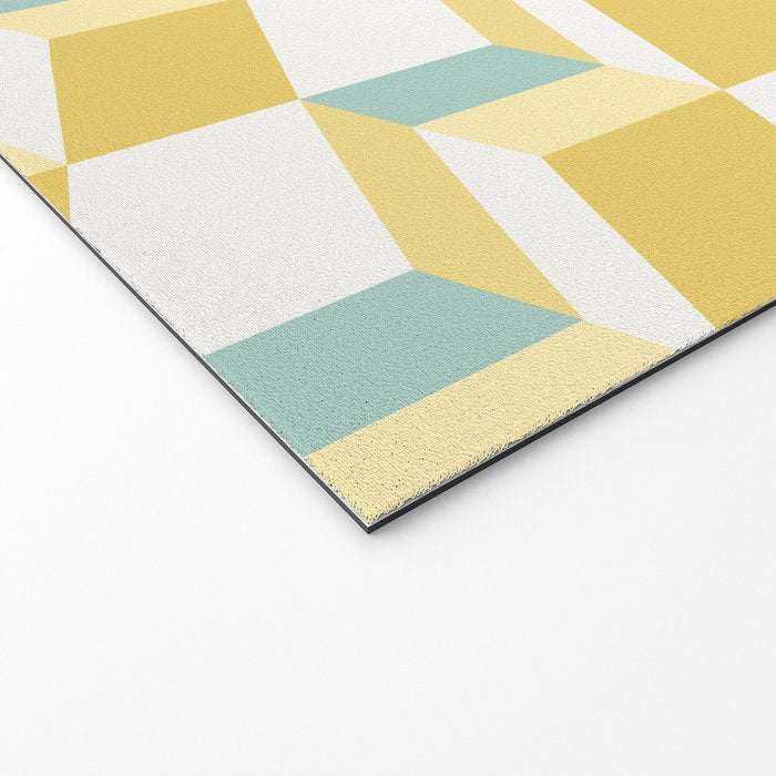 Cuboid Geometric Abstract Shapes Pattern XXXVI Welcome Mat Gallery Image 2