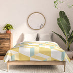 Cuboid Geometric Abstract Shapes Pattern XXXVI Comforter Gallery Image 3