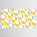 Cuboid Geometric Abstract Shapes Pattern XXXVI Tablecloth Gallery Image 2