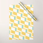 Cuboid Geometric Abstract Shapes Pattern XXXVI Wrapping Paper Gallery Image 1