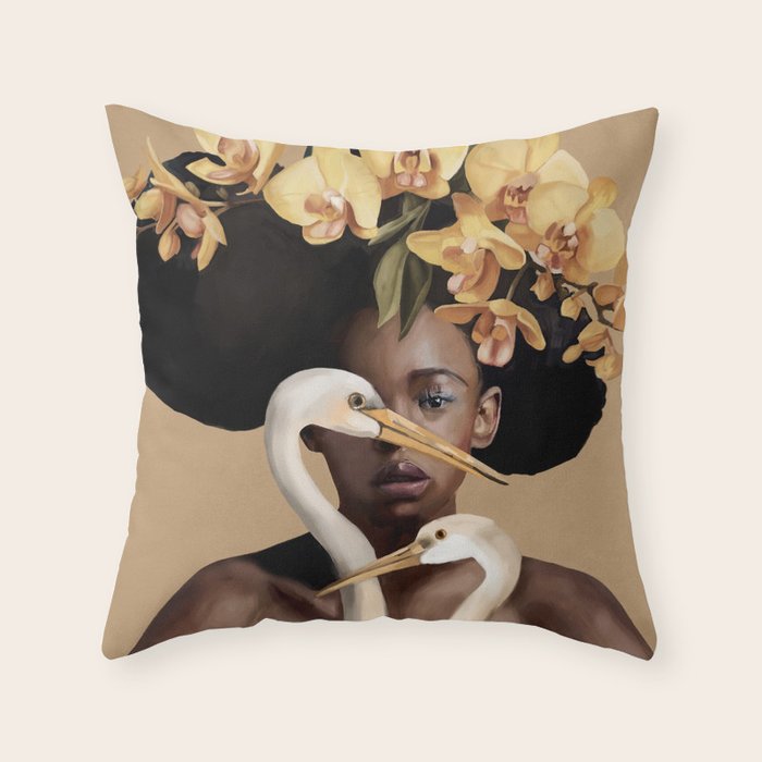Orchid Majesty Throw Pillow Gallery Image 6