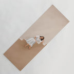Girl Thinking on a Stairway Yoga Mat Gallery Image 1