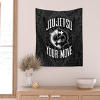 Brazilian Jiu-jitsu Chess Kings Wall Tapestry Gallery Image 2
