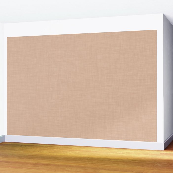 Cozy Linen Effect in Amberlight Cream Wall Mural Gallery Image 2