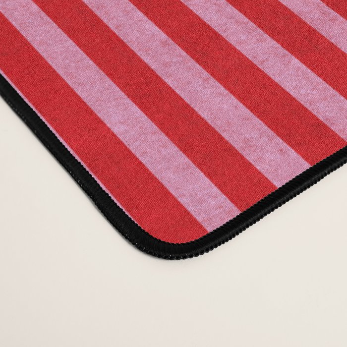 Hot Pink Geometric Drawing Digital Linocut Desk Mat Gallery Image 4