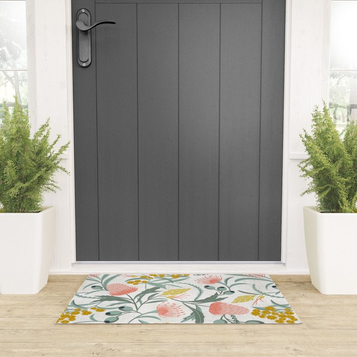 Flora Australis White Welcome Mat Gallery Image 3