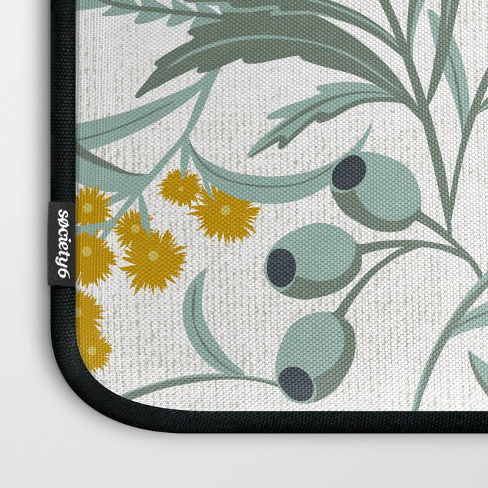 Flora Australis White Laptop Sleeve Gallery Image 3