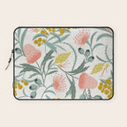 Flora Australis White Laptop Sleeve Gallery Image 1