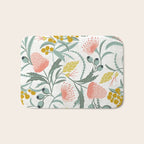 Flora Australis White Bath Mat Gallery Image 1