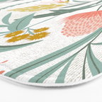 Flora Australis White Bath Mat Gallery Image 3