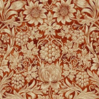 William Morris Pure Sunflower Red Saffron Vellum Vintage Pattern Coffee Mug Gallery Image 2