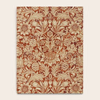 William Morris Pure Sunflower Red Saffron Vellum Vintage Pattern Notebook Gallery Image 4