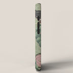 Tropical jungle vintage toucans and passiflora flower green botanical jungle iPhone Case Gallery Image 2