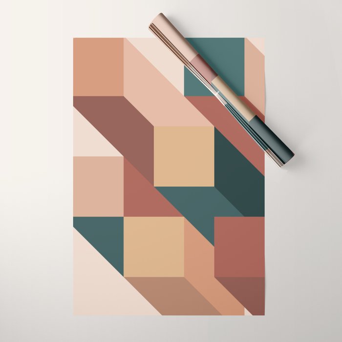 Maximalist Geometric 06A Wrapping Paper Gallery Image 1