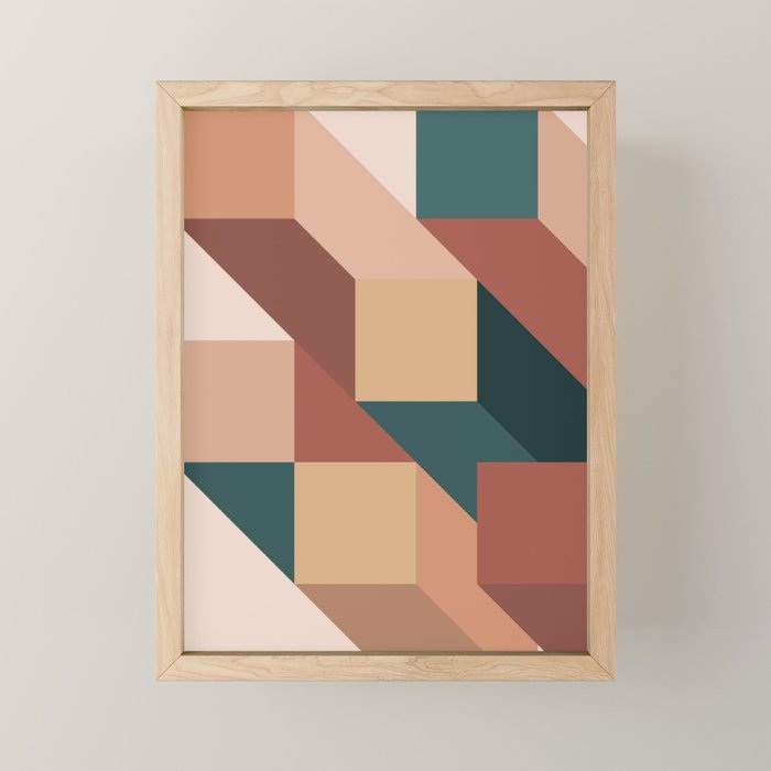 Maximalist Geometric 06A Mini Art Print Gallery Image 1