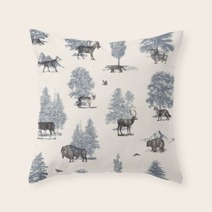 Where They Belong - Winter Throw Pillow Gallery Image 1