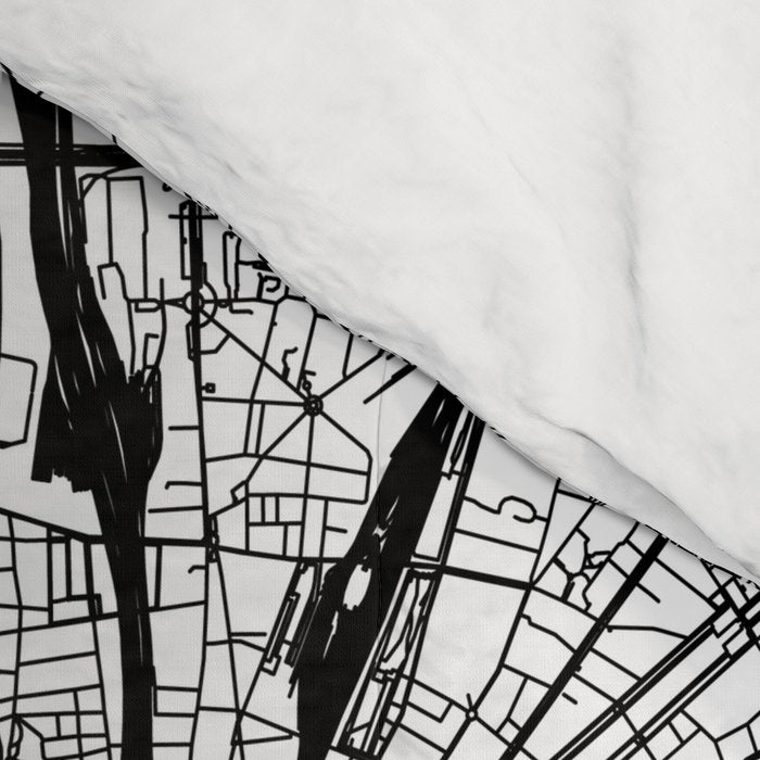 Paris White Map Comforter Gallery Image 4