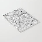 Paris White Map Notebook Gallery Image 3